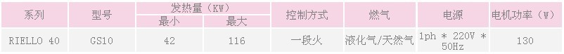 利雅路GS10燃氣燃燒器