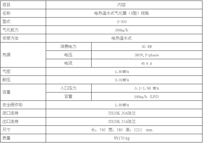 石家莊液化氣氣化爐